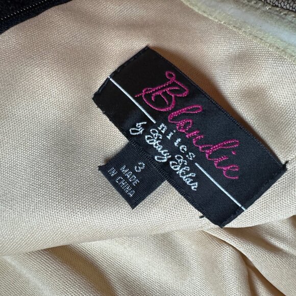 Blondie Nites by Stacy Sklar Black Lace Strapless Party Dress - Size 3 - Picture 4 of 4